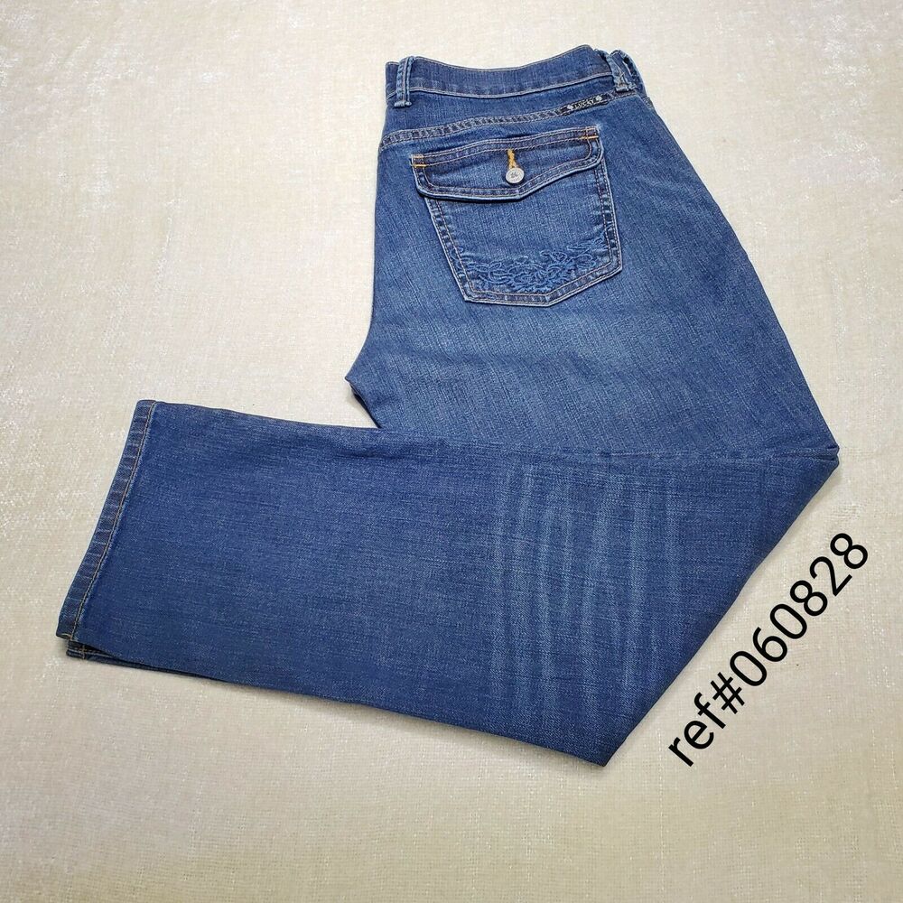 Lucky Brand Sweet N Crop Casual Denim Medium Wash Jeans Womens Size 6/28 Blue
